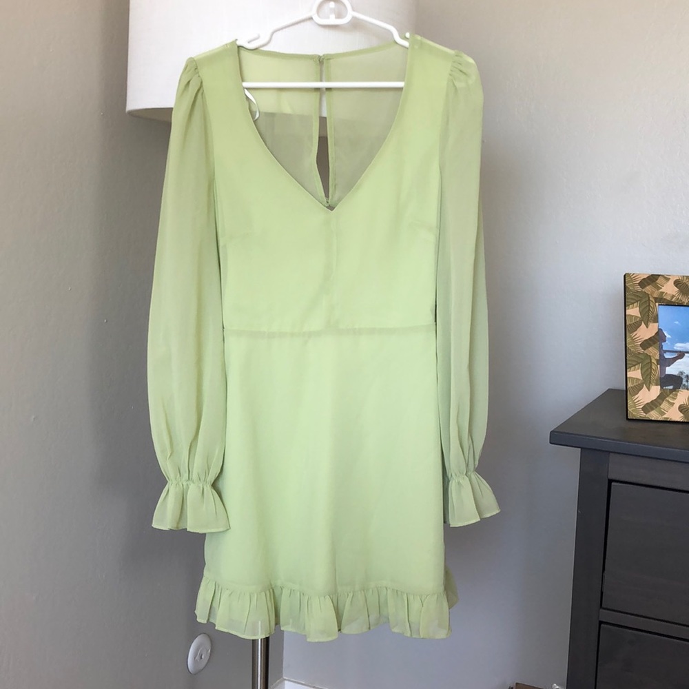 Lulus lime mini dress
